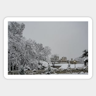 Dundurn Castle and Snow Sticker